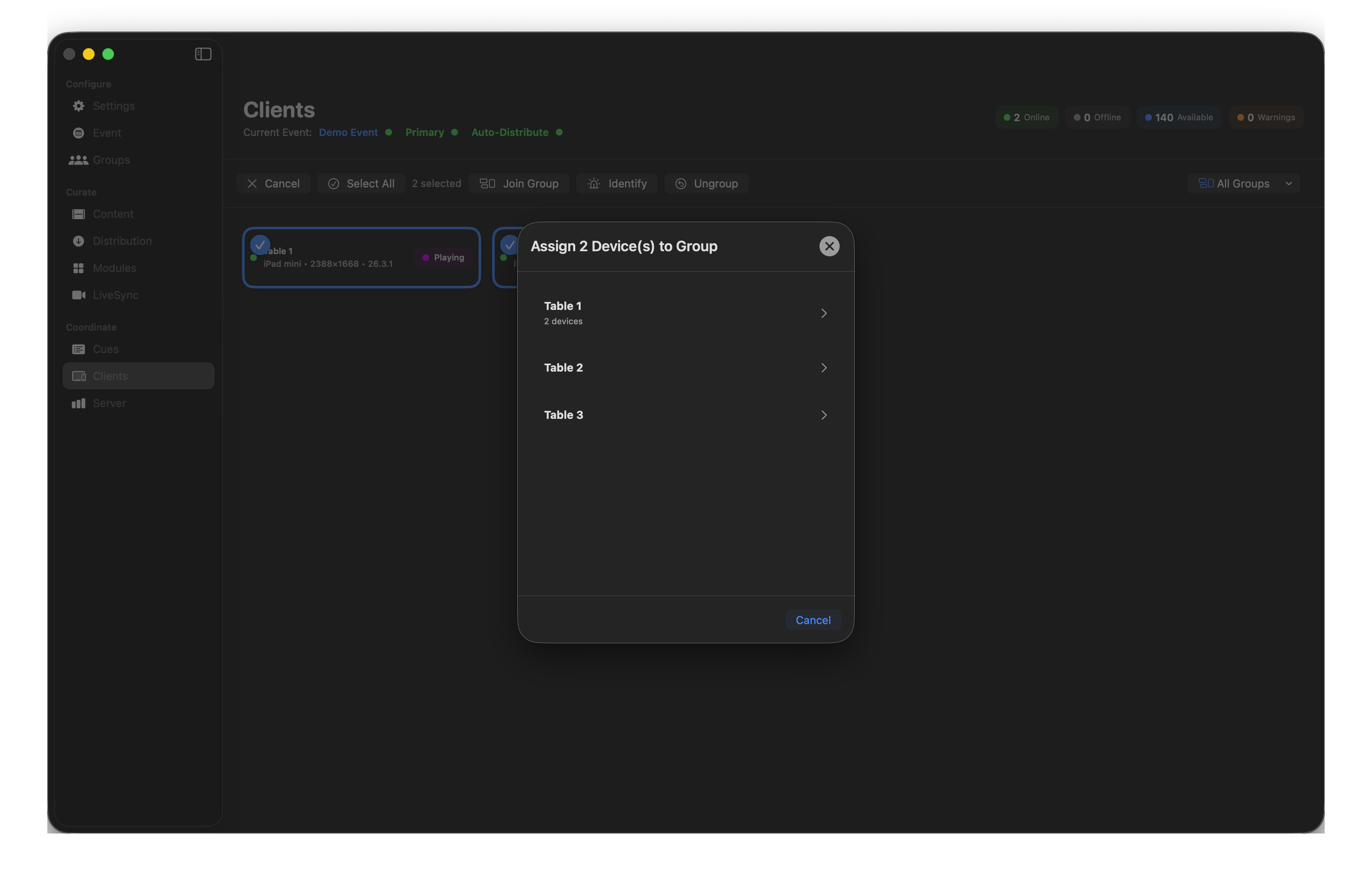 Assign to Group
