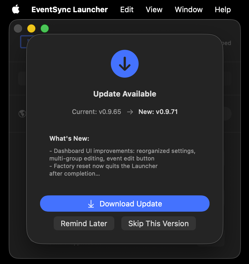 Update Available
